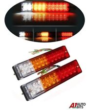 Pair 12v Led Rear Tail Lights Lamp 4 Function Trailer Caravan Truck Lorry 20 Led