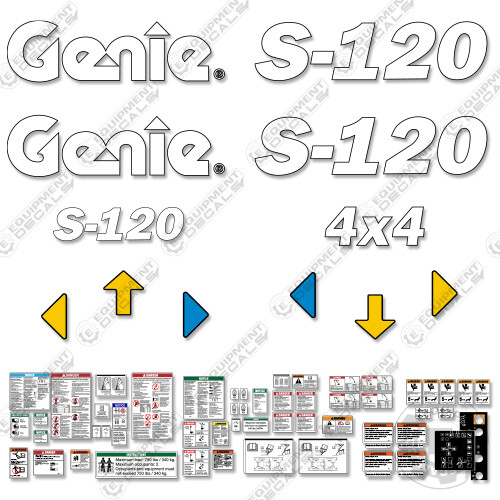 Fits genie s120 - s120, decal
