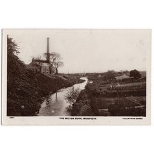 MONIFIETH The Milton Burn Showing Factory/Mill, Angus RP Postcard Posted 1911