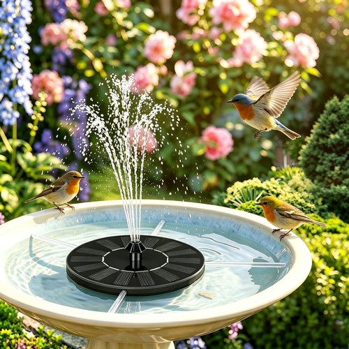Upgraded solar fountain with - solar,