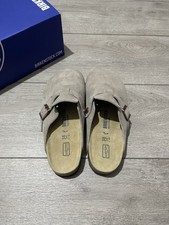 Birkenstock Boston Clog Grey Size 5 UK Brand New Regular Footbed