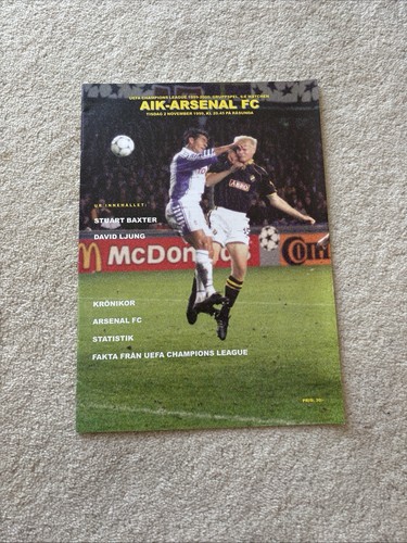 Aik arsenal 11 - arsenal, 2/11/1999