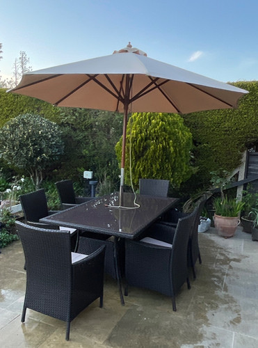 Seat rattan style - rattan, garden