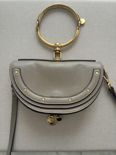Chloé nile small grey leather - nile,
