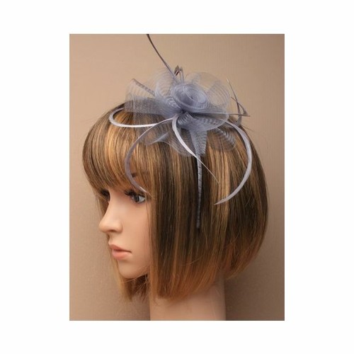 Silver grey feather - grey,