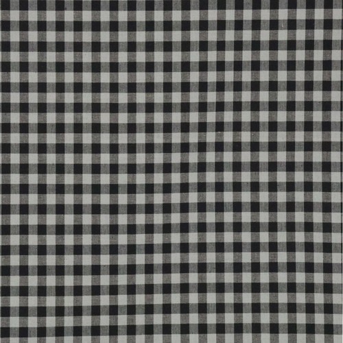 Gingham check duck egg black - gingham,