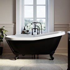 Black Freestanding Single