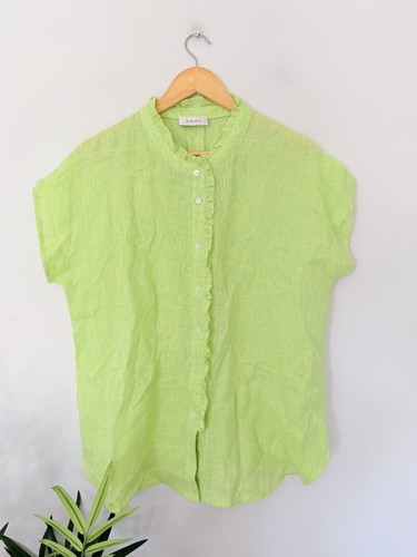 Sahara blouse green 100 - blouse, l