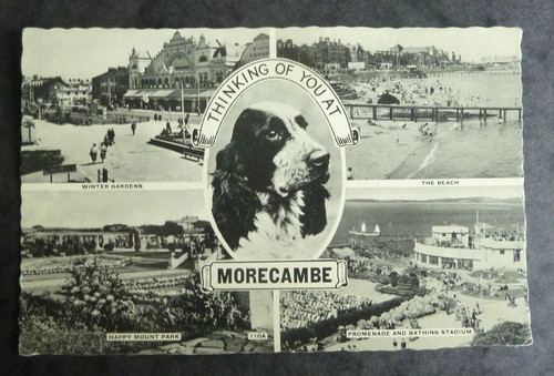 Morecambe vintage postcard - morecambe.,