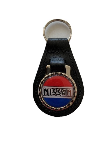 Black leather keyring - ,