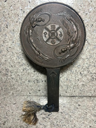 Japanese bronze mirror - japanese,