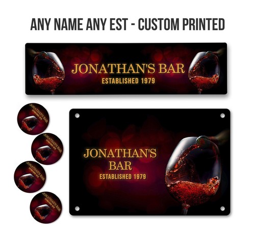 Personalised bar runner sign - runner,