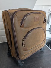 Kangol Small Faux Leather Travel Suitcase With Padlock