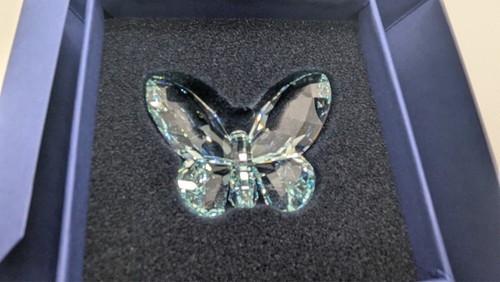 Swarovski crystal butterfly - crystal,