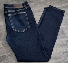 FARAH SKINNY SLIM FIT DARK BLUE JEANS 34 WAIST 30 SHORT INSIDE LEG TOP CONDITION