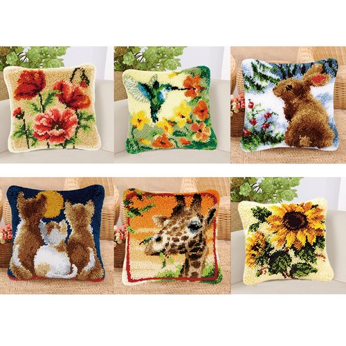 Animal flower latch hook rug - animal, /