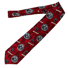 Crimson Tide University of Alabama Roll Tide  100% Silk Made in USA Tie 4 x 57.5