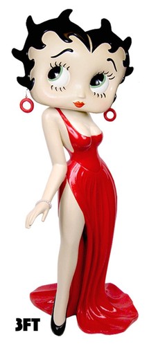 3ft large betty boop - large, red