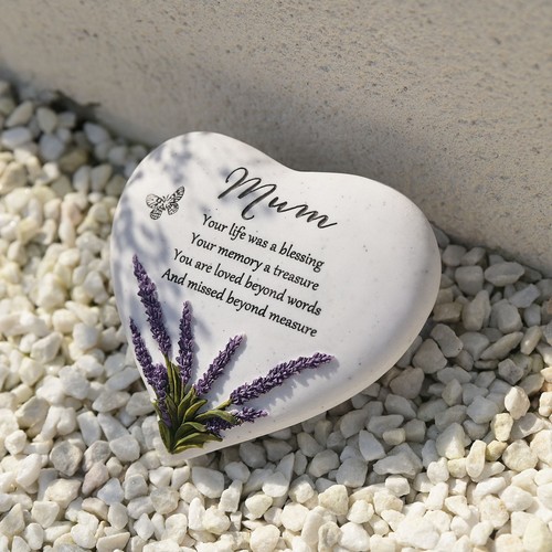 Mum graveside lavender heart - graveside,