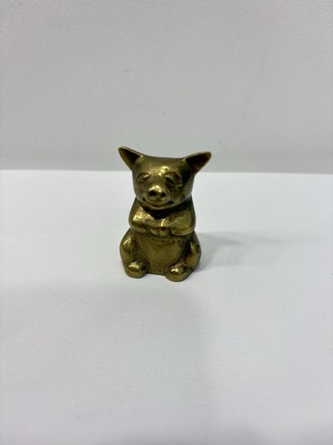 Vintage solid brass - brass, sitting