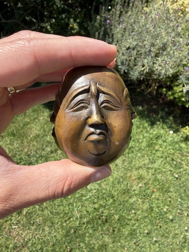 Old signed bronze carved - old,