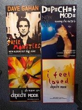 4 RARE VINTAGE 72x50cm BILLBOARD/RECORD STORE POSTER - DEPECHE MODE 2001 UNUSED