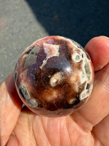 Rhodochrosite crystal sphere - rhodochrosite,