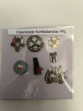 7x Badges of Polish veterans' organizations.