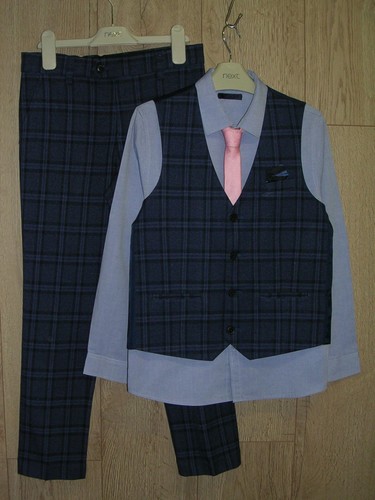 Next boys navy blue check - navy,