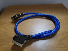 QED SCART Cable 1m length RGB Gold Plated Terminals - Genuine QED - GWO -