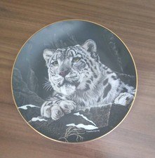 The Hamilton Collection Himalayan Snow Leopard Plate of Nature’s Majestic Cats