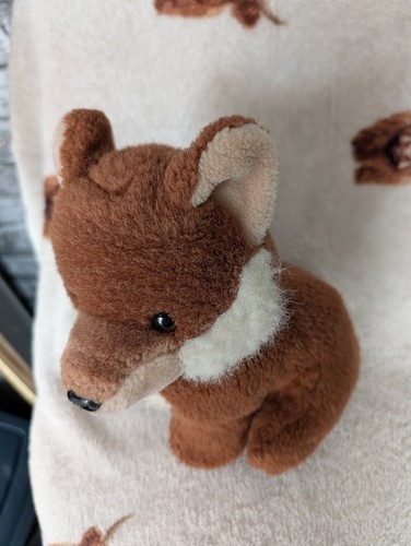 Vintage soft stuffed fox - soft,