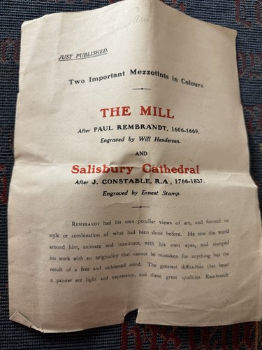 Art history ephemera paper - art,