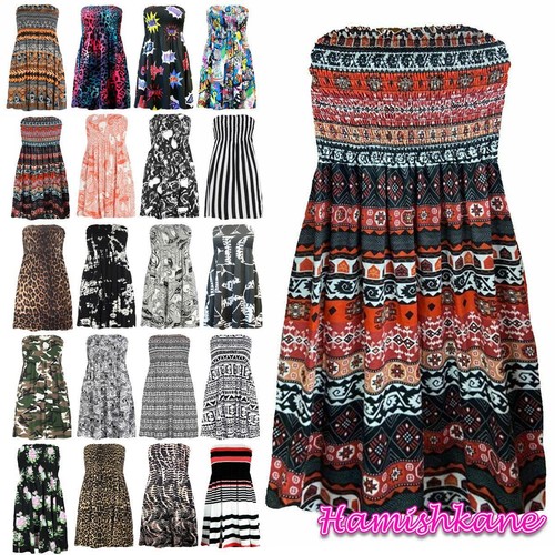 Womens printed bandeau - printed,
