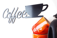 'Coffee' - Steel Metal Hanging