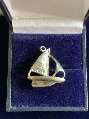 Vintage silver yacht sail boat - yacht,