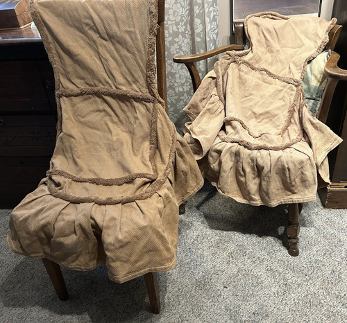 Pair vtg 40s armless - 40s-50's,