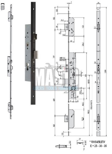 Lock multitop pro cisa 49426 - "multitop,