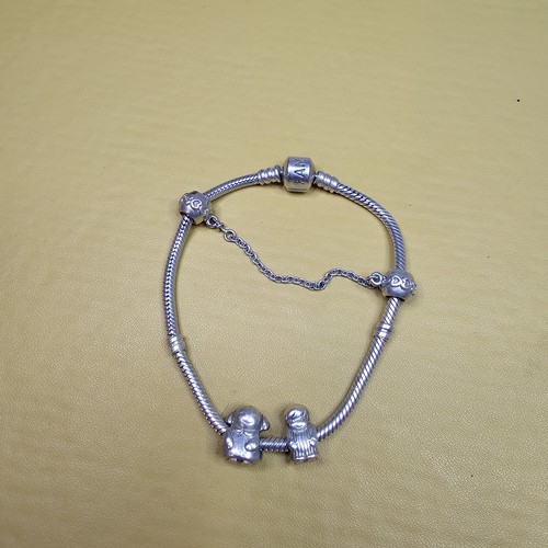 Pandora bracelet with charms - 2,