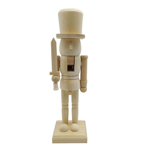 Christmas wooden nutcracker - wooden,
