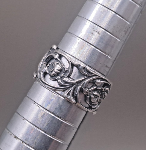 835 german silver rings with - 835,