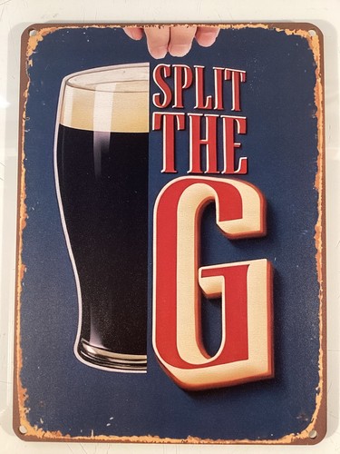 Novelty wooden sign split the - wooden, sign: