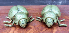 Vintage Brass Scarab Beetle