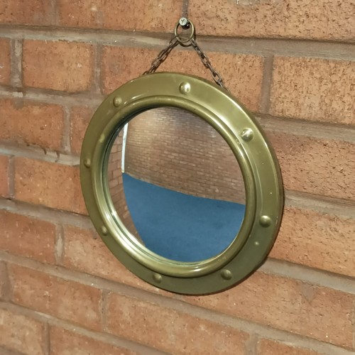Vintage 1950s brass porthole - brass,