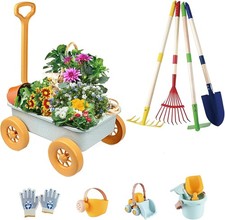 Mostop Kids Gardening Tool Set, 12pcs Wheelbarrow Set Outdoor Toy for Kids... 