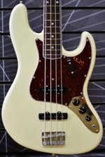 Fender American Vintage II 1966 Jazz Bass Guitar Olympic White & Hard Case