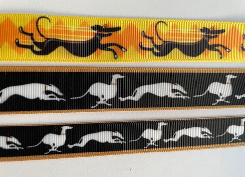 Greyhound black dog - , running