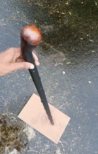 wooden walking stick hand