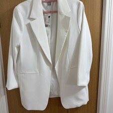 H&M Ladies White Blazer Jacket