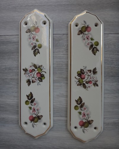Porcelain finger plates - porcelain, x2